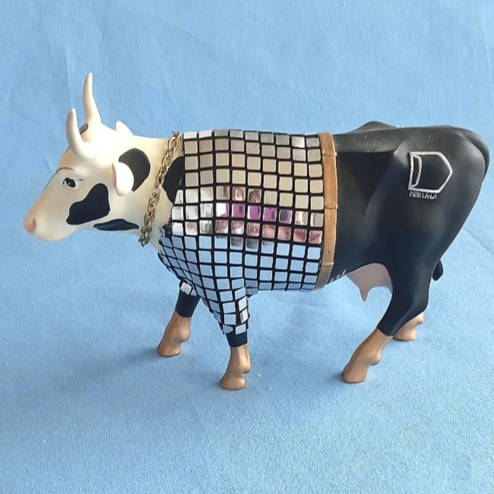 Cow Parade #9134 Disco Cow RETIRED 2001